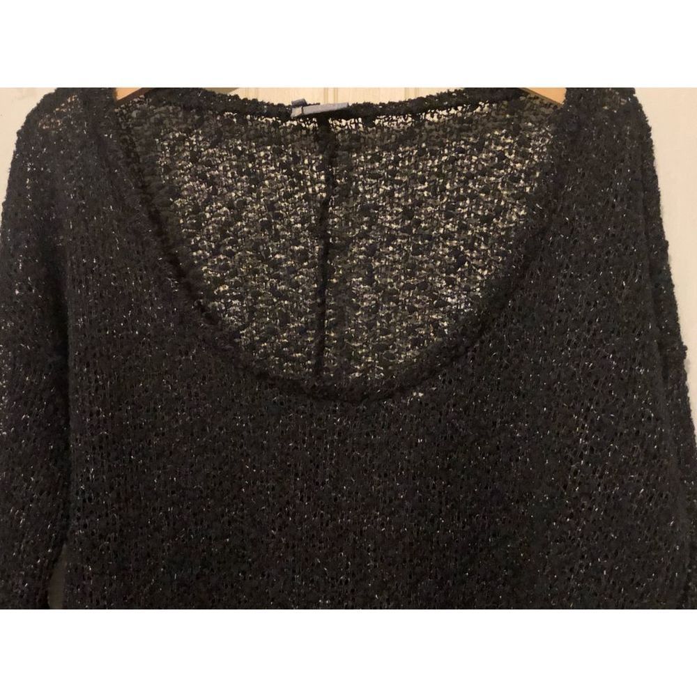 Urban Outfitters Sparkle & Fade Shimmer Knit 3/4 Sleeve Crop Top - Picture 4 of 8